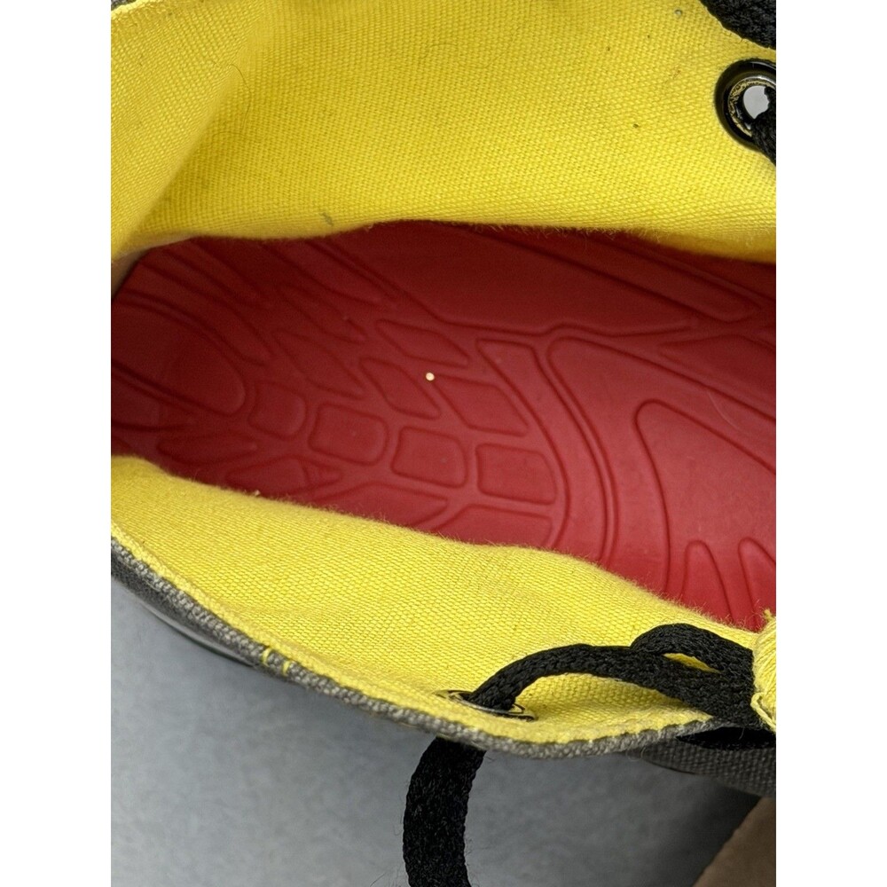 Converse Chuck Taylor All Star Hi Skulls Gray Yellow Mens 8.5 Womens 10.5  Rare - Picture 8 of 9